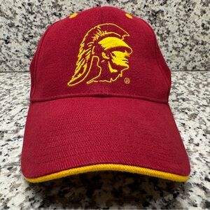 USC Trojans Cap Cardinal Red Tommy Trojan Logo Adjustable OSFM NCAA College Hat